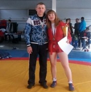 Диана Филина и её тренер Юрий Гаврюшин.jpg title=
